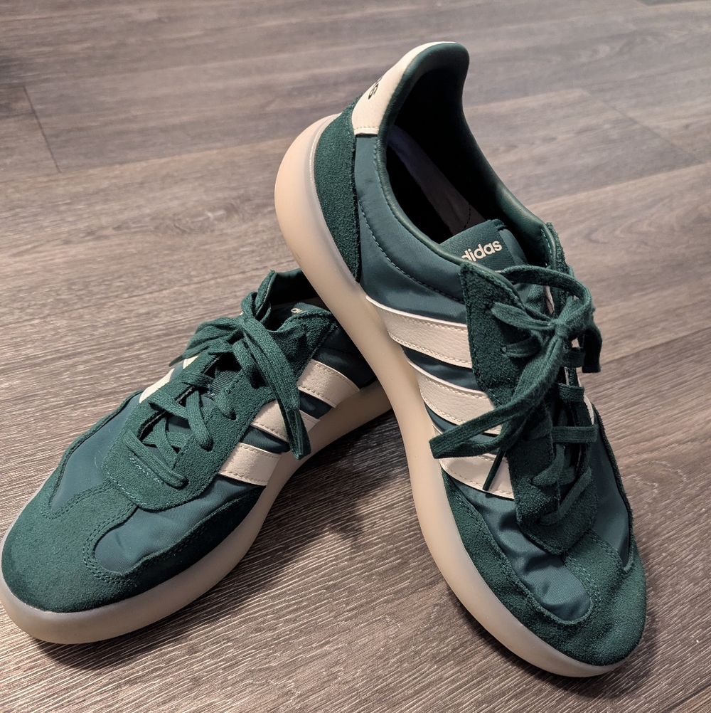 Adidas Men's Size 10 Forest Green Sneakers - Picture 2 of 7